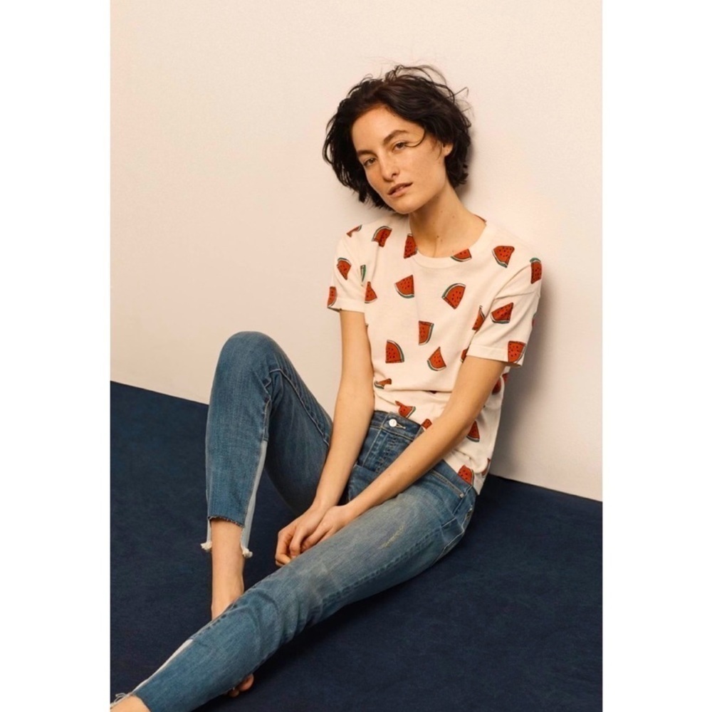 PILCRO & THE LETTERPRESS Script High-Rise High-Low Skinny Jeans